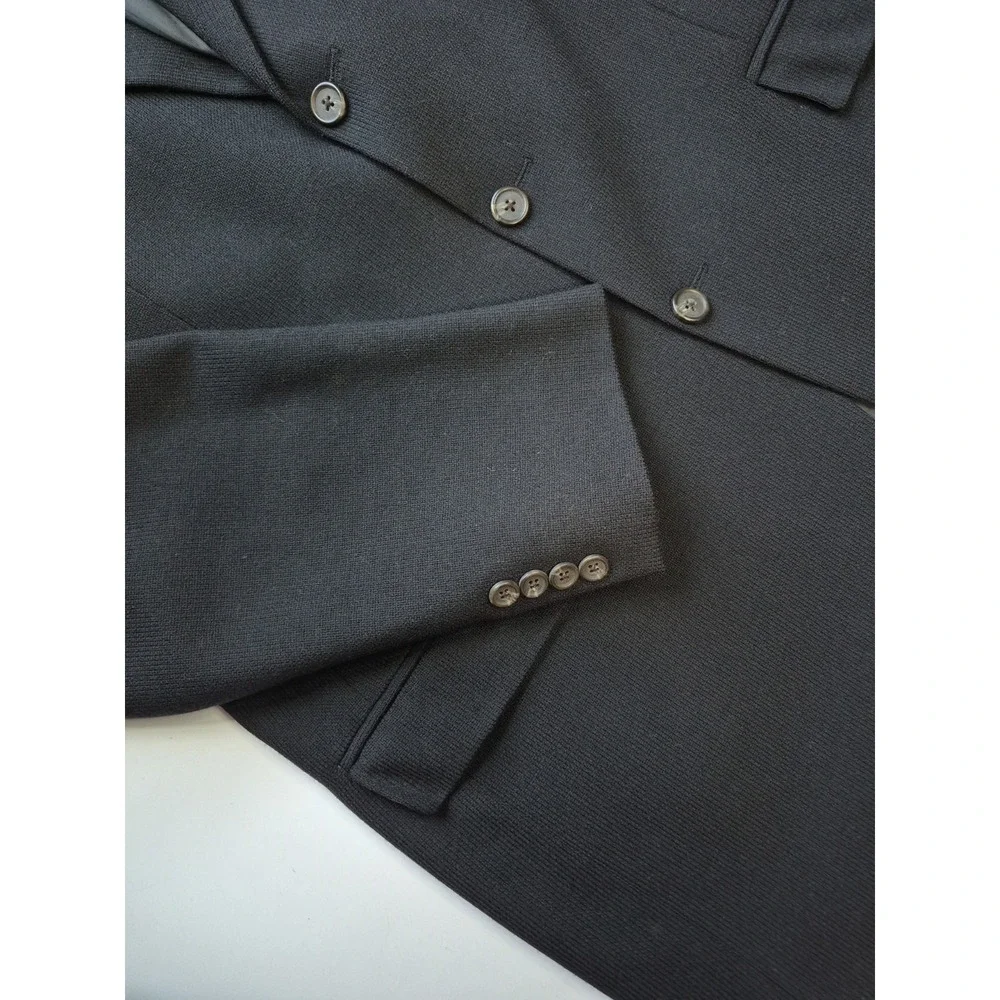 Lauren Ralph Lauren Mens Wool Sports Coat 44L Black 3 Button Blazer